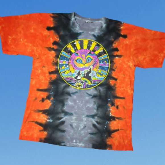 Liquid Blue Other - Liquid Blue Alice in Wonderland Cheshire Cat Tie Dye Tshirt Size XL
